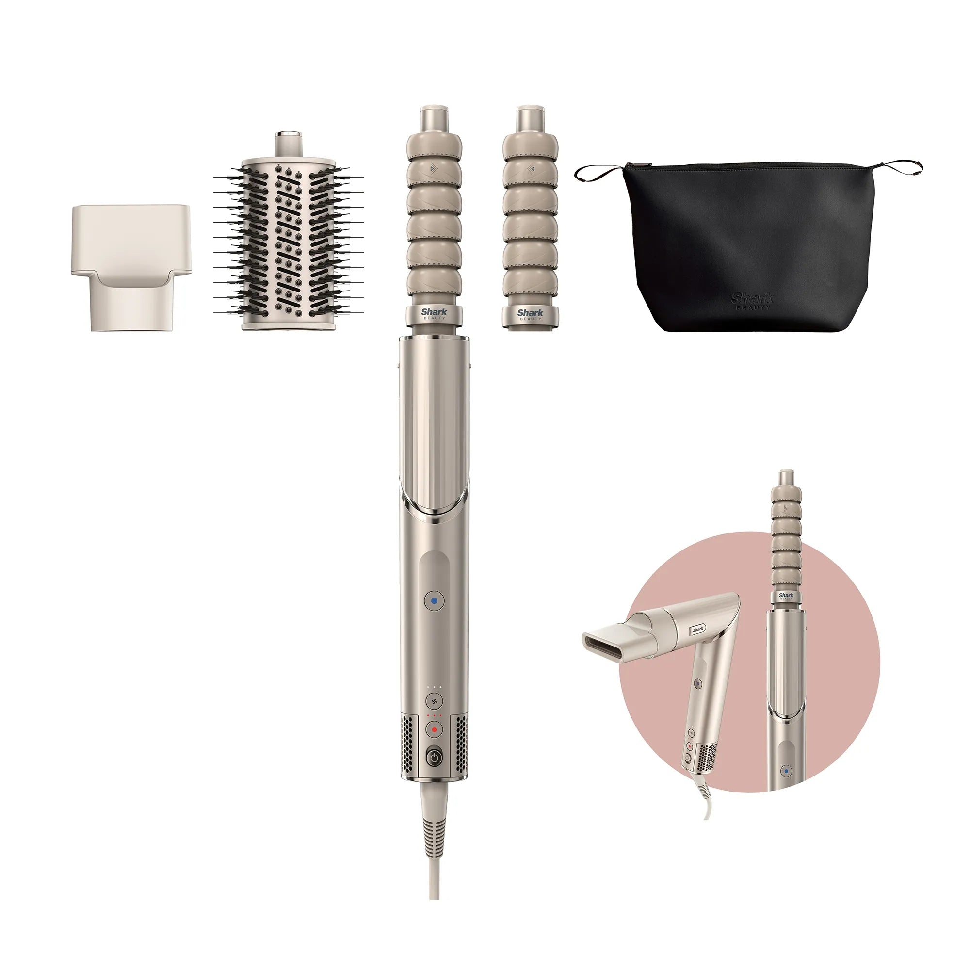 Shark FlexStyle Hair Dryer & Styler with Heat Control | Stone
